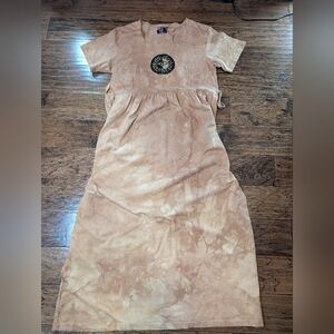 Dagoli Vintage Boho Hippie Tie-Dye Maxi Dress Sun Spirit Size Medium